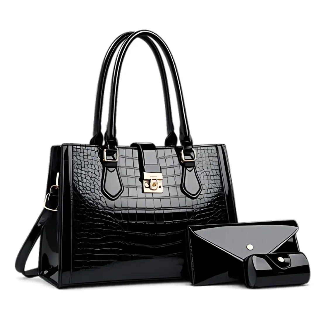 Bolso Decidida en Negro. Set de Bolsos exclusivo para mujer. Envio a todo Colombia. Compra ahora!